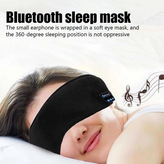 Bluetooth 3D Eye Mask Headphones Music Sleeping Headband