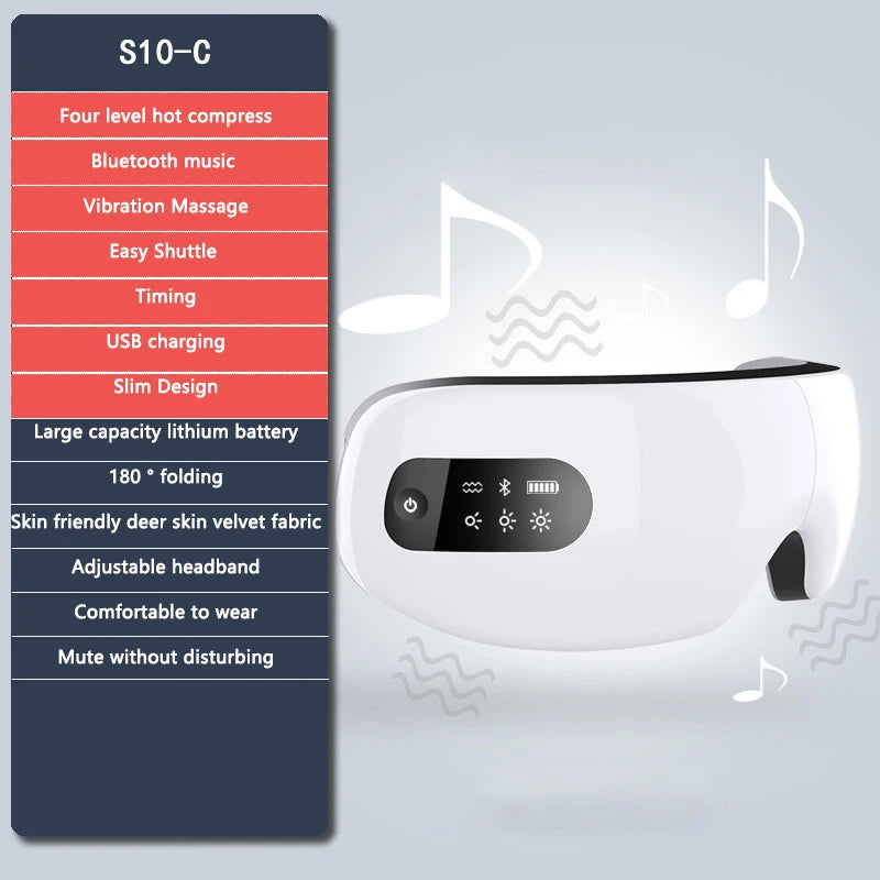 Smart Eye Massager Vibration Eye Care Massage Bluetooth Music