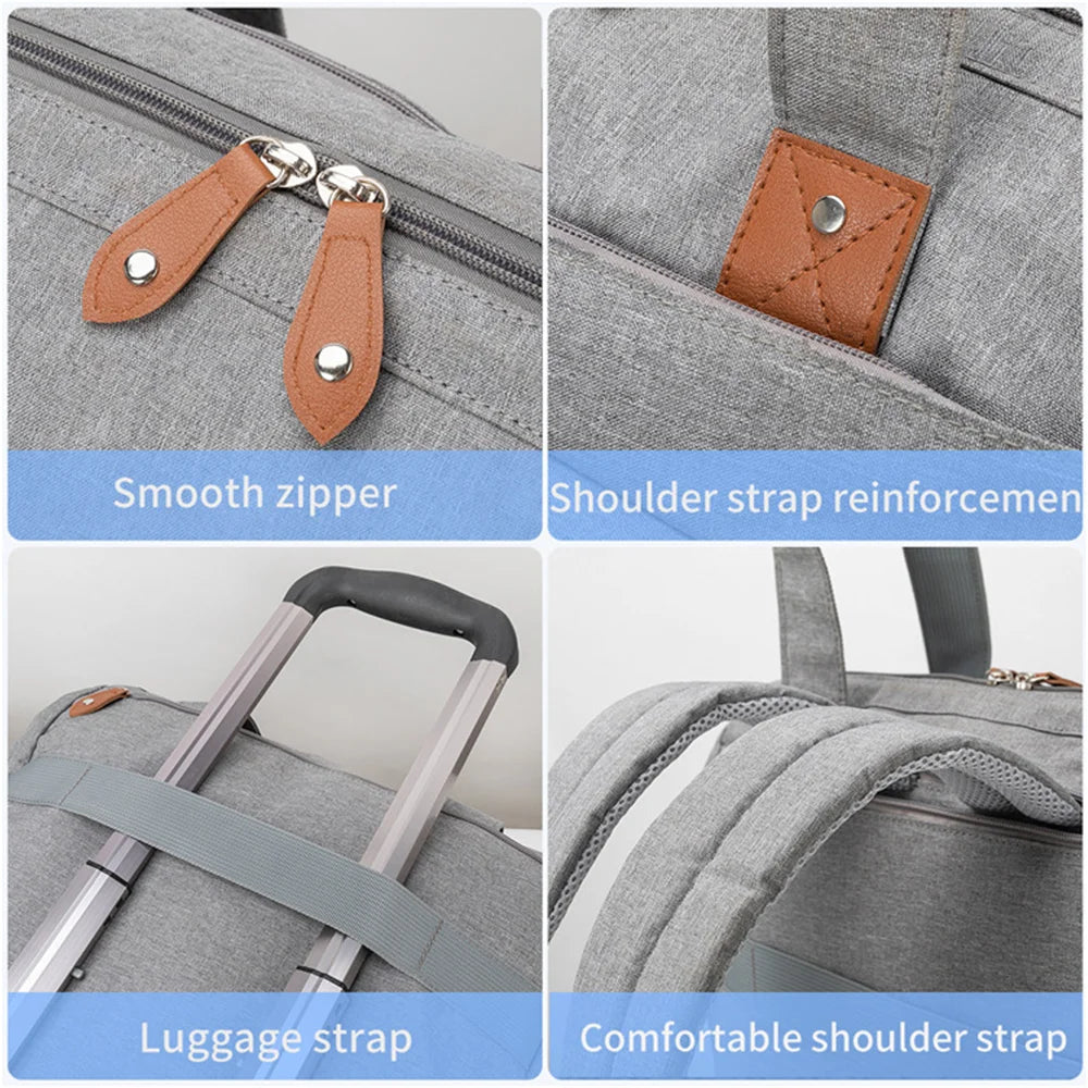 PANGDUBE Diaper Bags with 1pc Pacifier Bag Dad Mom Backpack for Travel Mommy Backpack for Baby Accessories Maternity Bag