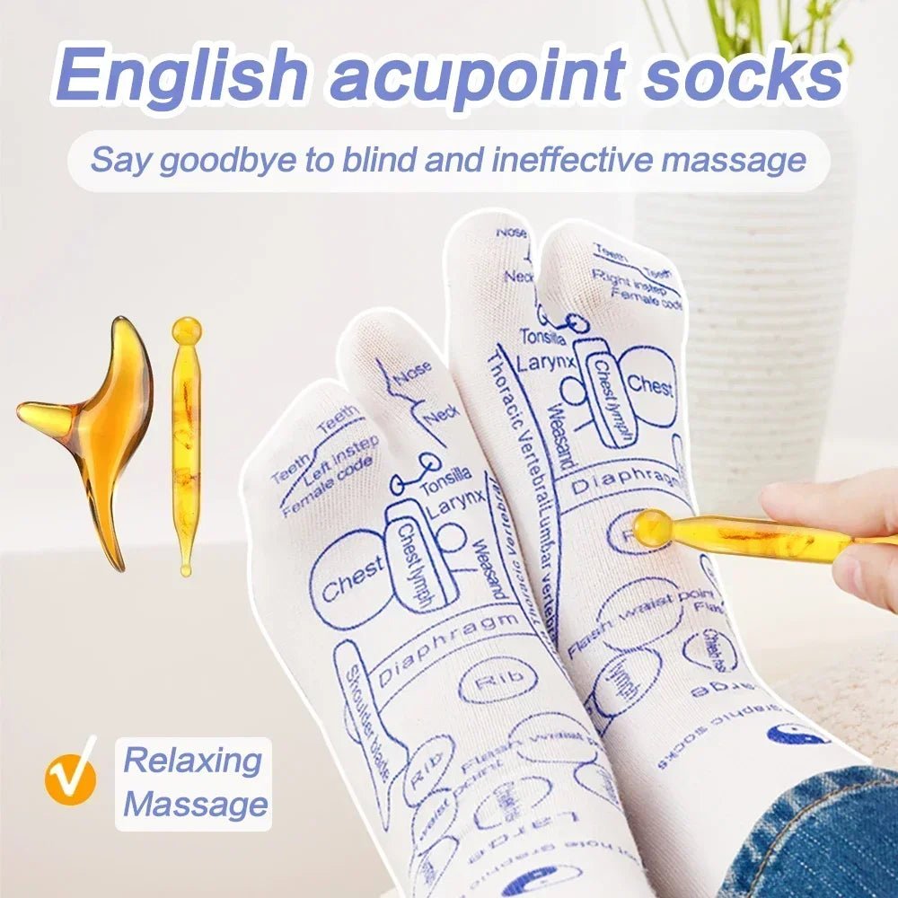 Acupoint Foot Massager - Therapeutic Reflexology Socks - Zelvo