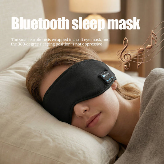 Bluetooth 3D Eye Mask Headphones Music Sleeping Headband - Zelvo
