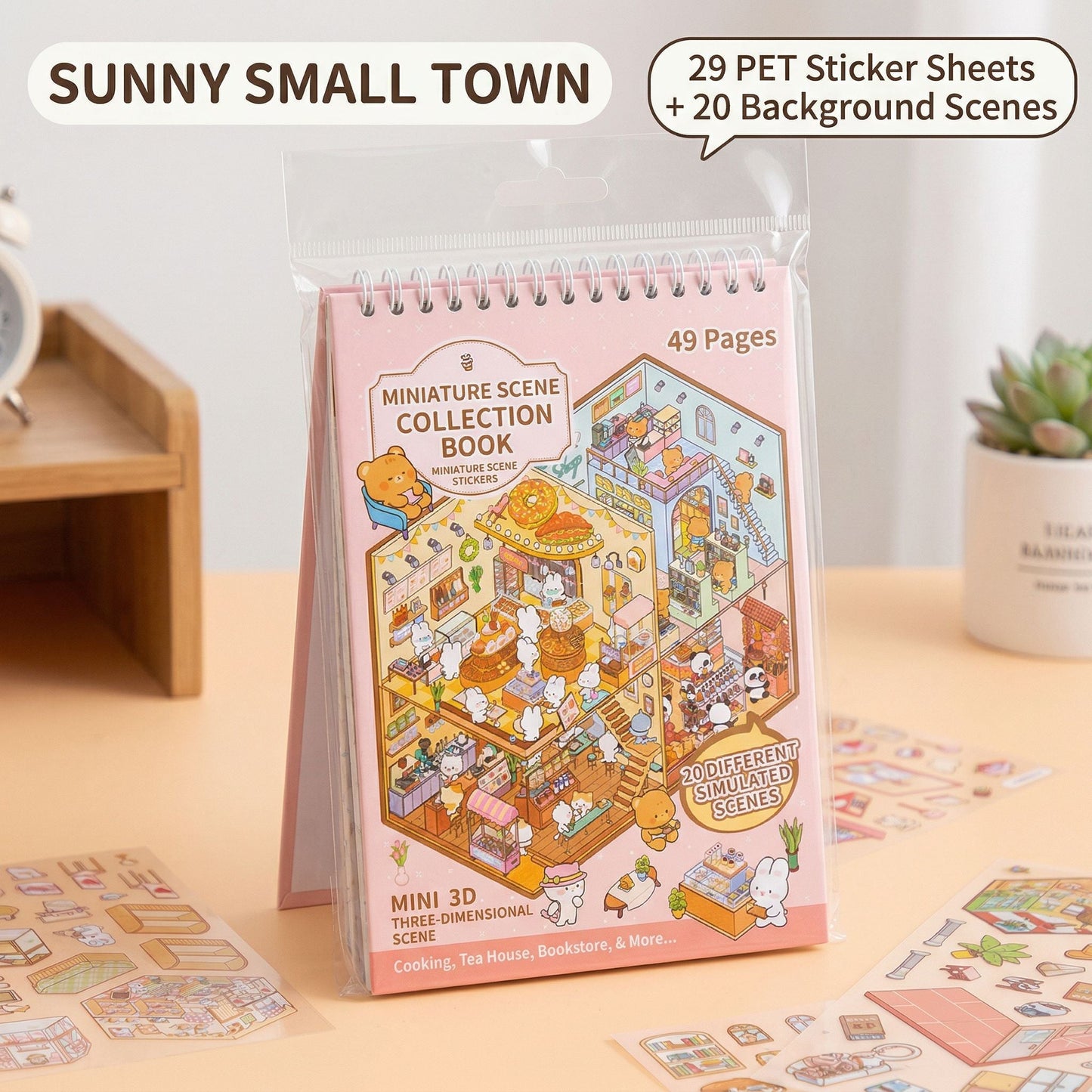 Miniature Scene DIY Sticker Book Kit - Zelvo