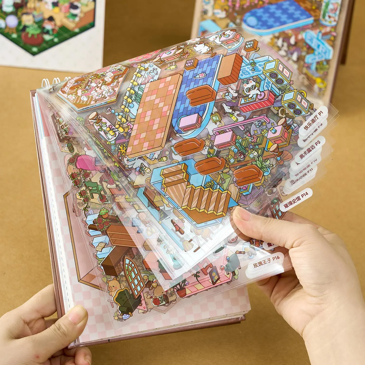 Miniature Scene DIY Sticker Book Kit - Zelvo