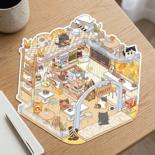 Stickers - Multiple Styles Micro World 3D House - Zelvo