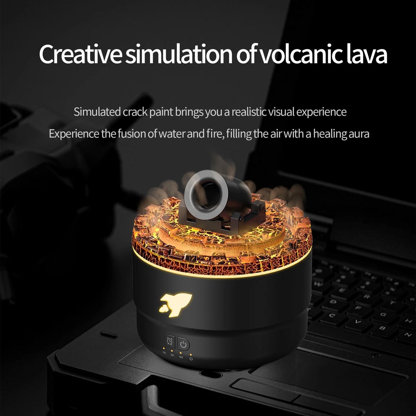Volcanic Crack Light Art Humidifier - Zelvo