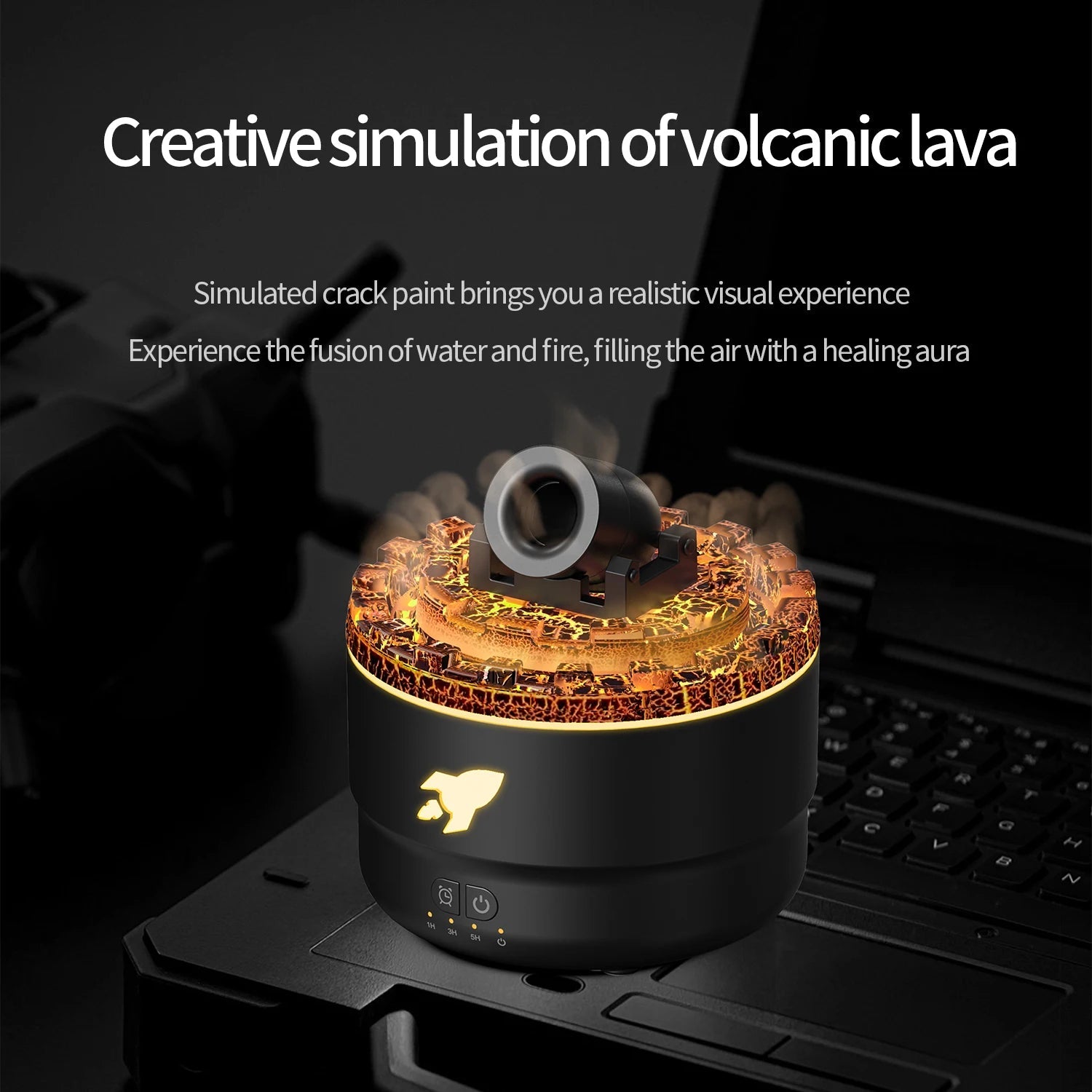 Volcanic Crack Light Art Humidifier - Zelvo