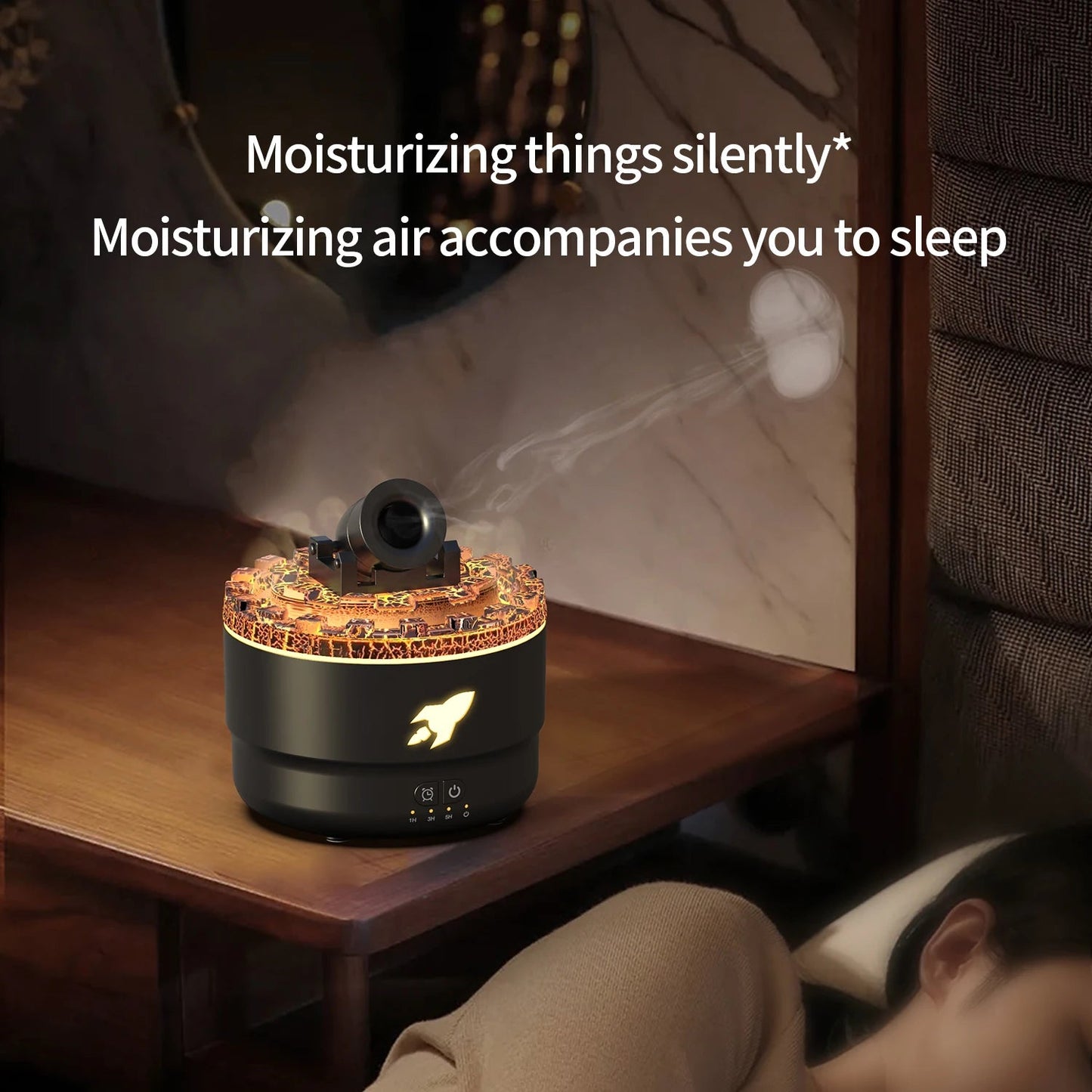 Volcanic Crack Light Art Humidifier - Zelvo