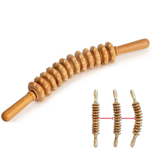Wooden Roller Massage Stick - Zelvo